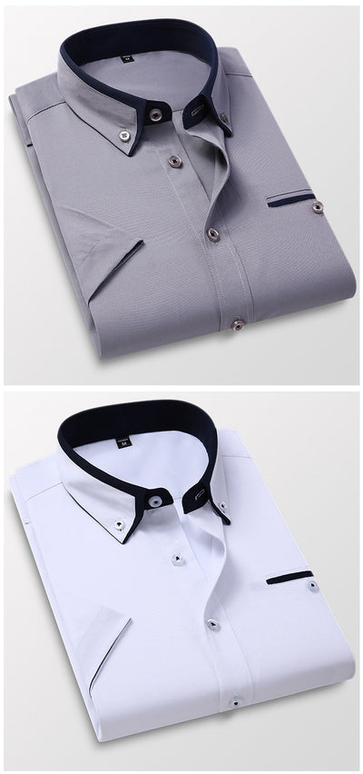 Camisa Casual Slim Fit Sin Planchado para Hombre - Image 21
