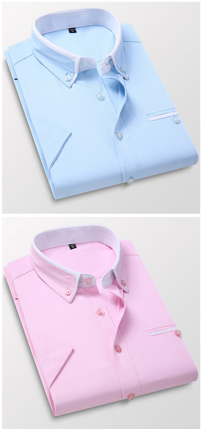 Camisa Casual Slim Fit Sin Planchado para Hombre - Image 23