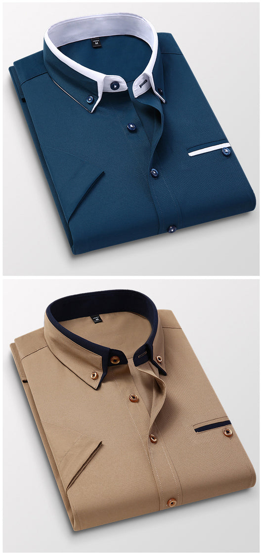 Camisa Casual Slim Fit Sin Planchado para Hombre - Image 24