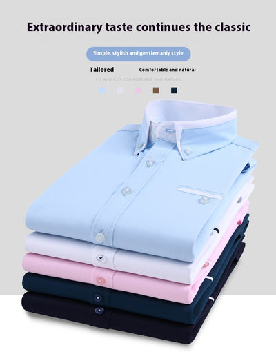 Camisa Casual Slim Fit Sin Planchado para Hombre - Image 25