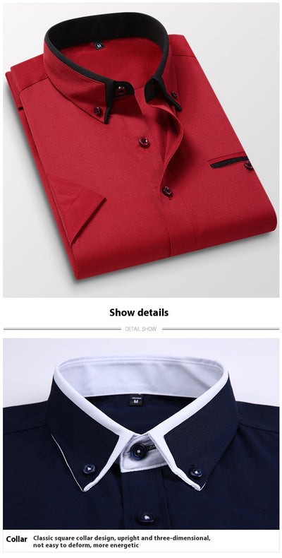 Camisa Casual Slim Fit Sin Planchado para Hombre - Image 27