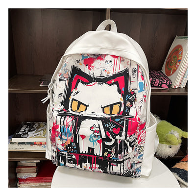 Mochila para Chicas Estilo Harajuku con Graffiti Personalizado, Simple y Versátil - Image 18