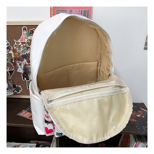 Mochila para Chicas Estilo Harajuku con Graffiti Personalizado, Simple y Versátil - Image 22