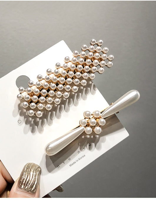 Pinza para el Cabello con Perlas Estilo Retro - Image 12