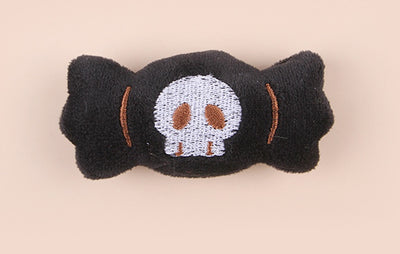 Plush cat teaser shaped like an eyeball lollipop with a blue iris, black pupil, and red bow. - Image 11