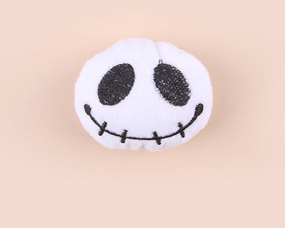 Plush cat teaser shaped like an eyeball lollipop with a blue iris, black pupil, and red bow. - Image 14
