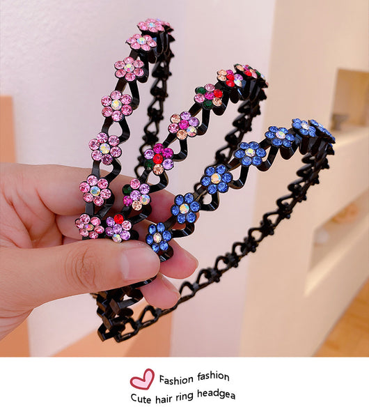 Diadema Fina con Rhinestones y Diseño Ondulado Antideslizante - Image 14