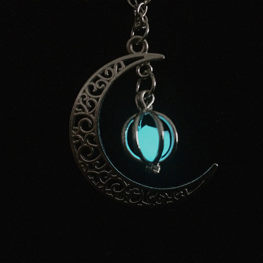 Collar Colgante Luna Calabaza Luminoso con Cuentas - Image 8