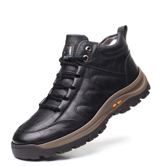 Zapatos Deportivos de Invierno para Hombre - Cuero y Lana - Image 11