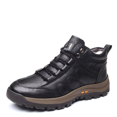 Zapatos Deportivos de Invierno para Hombre - Cuero y Lana - Image 12