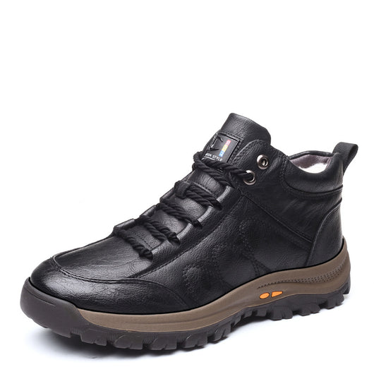 Zapatos Deportivos de Invierno para Hombre - Cuero y Lana - Image 12