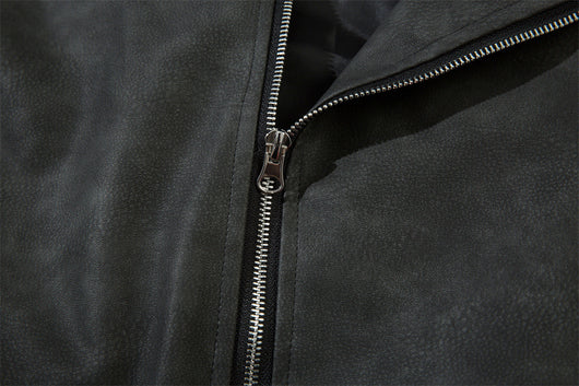 Chaqueta Béisbol Estilo Europeo Americana con Bordado y Cuero PU - Image 29