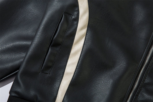 Chaqueta de Cuero Suelta con Letras Bordadas Estilo Europeo Americano - Image 34