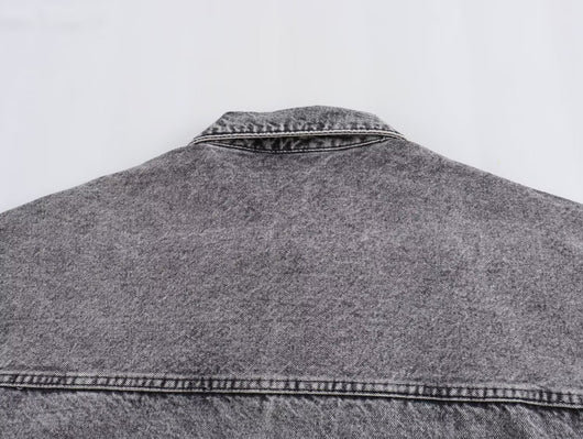 Chamarra de Mezclilla Street Fashion para Mujer - Image 14