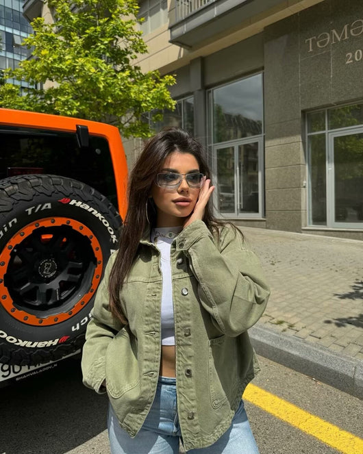 Chamarra de Mezclilla Street Fashion para Mujer - Image 18