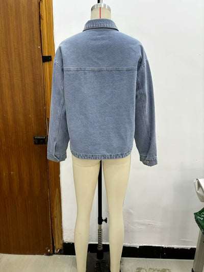 Chamarra de Mezclilla Street Fashion para Mujer - Image 19