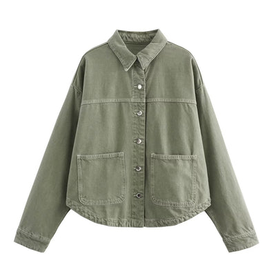 Chamarra de Mezclilla Street Fashion para Mujer - Image 21