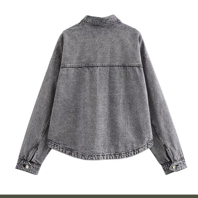 Chamarra de Mezclilla Street Fashion para Mujer - Image 25