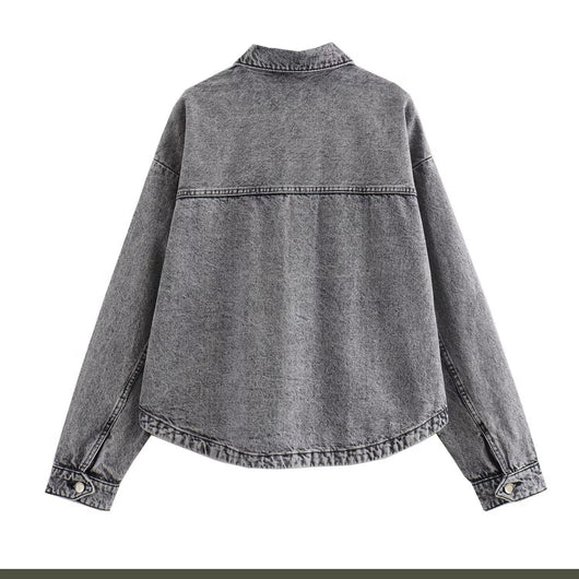 Chamarra de Mezclilla Street Fashion para Mujer - Image 25