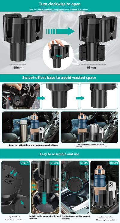 Soporte Extensible para Vasos en Vehículos - Image 8