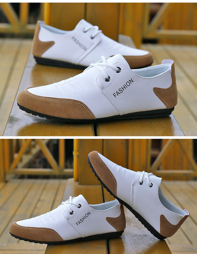 Zapatos Blancos Transpirables para Hombre - Estilo Casual Moderno - Image 9