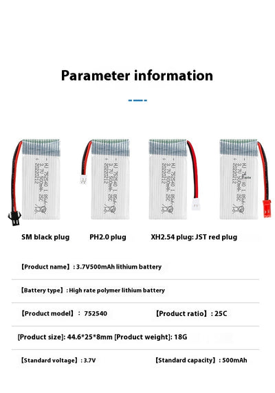 Batería para Dron X5C 37V 500mAh - Rendimiento Máximo - Image 17