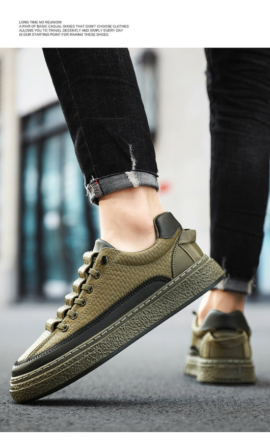 Tenis de Cuero para Skateboard con Plataforma - Estilo Casual Deportivo - Image 12