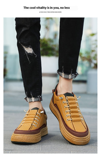 Tenis de Cuero para Skateboard con Plataforma - Estilo Casual Deportivo - Image 13