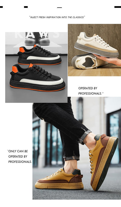 Tenis de Cuero para Skateboard con Plataforma - Estilo Casual Deportivo - Image 26