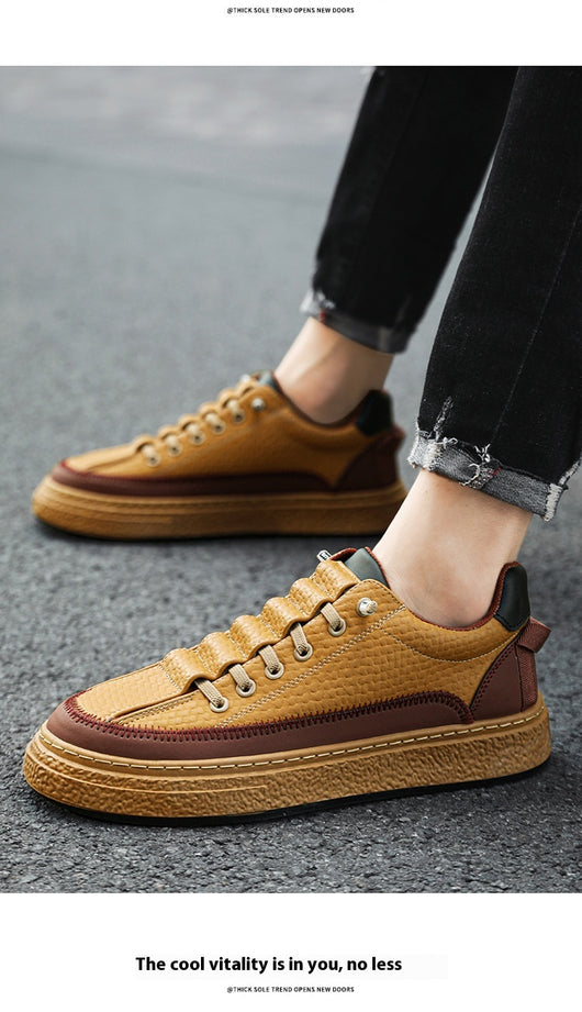 Tenis de Cuero para Skateboard con Plataforma - Estilo Casual Deportivo - Image 31