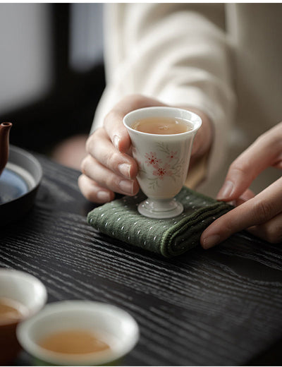 Juego de Té Artesanal en Arcilla Púrpura - Tetera y Tazas Pintadas a Mano - Image 10