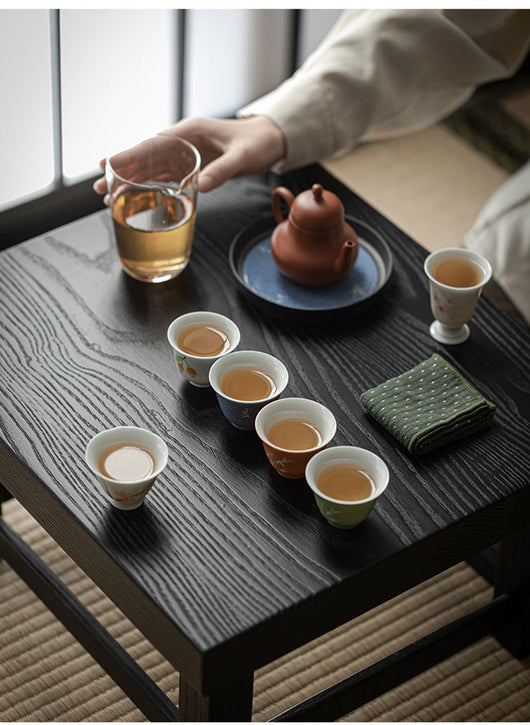 Juego de Té Artesanal en Arcilla Púrpura - Tetera y Tazas Pintadas a Mano - Image 11