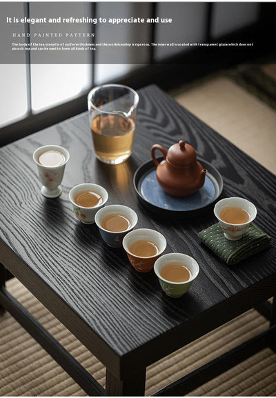 Juego de Té Artesanal en Arcilla Púrpura - Tetera y Tazas Pintadas a Mano - Image 12
