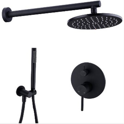 Conjunto de Ducha Empotrada Negra con Control de Temperatura - Image 32