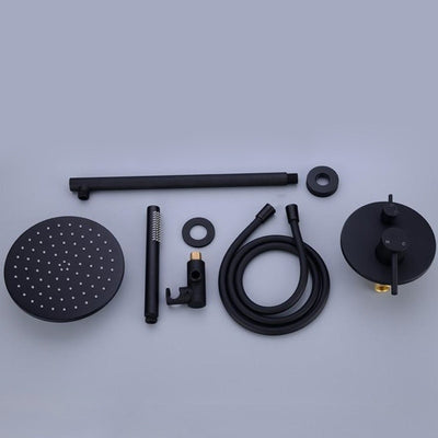 Conjunto de Ducha Empotrada Negra con Control de Temperatura - Image 46
