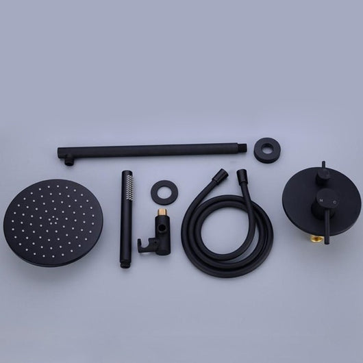 Conjunto de Ducha Empotrada Negra con Control de Temperatura - Image 46