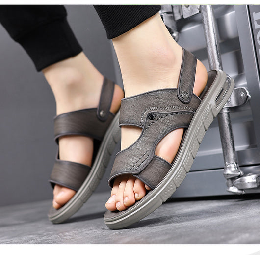 Sandalias de Cuero Genuino para Hombre con Doble Suela Antideslizante - Image 9