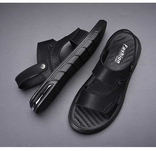 Sandalias de Cuero Genuino para Hombre con Doble Suela Antideslizante - Image 10