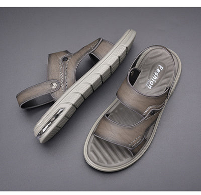 Sandalias de Cuero Genuino para Hombre con Doble Suela Antideslizante - Image 13