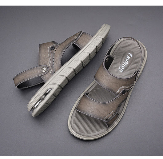 Sandalias de Cuero Genuino para Hombre con Doble Suela Antideslizante - Image 13