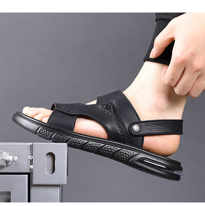 Sandalias de Cuero Genuino para Hombre con Doble Suela Antideslizante - Image 15