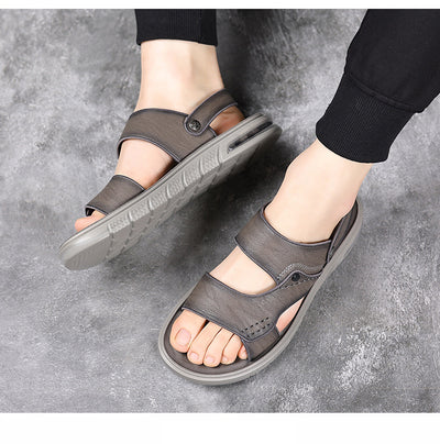 Sandalias de Cuero Genuino para Hombre con Doble Suela Antideslizante - Image 18