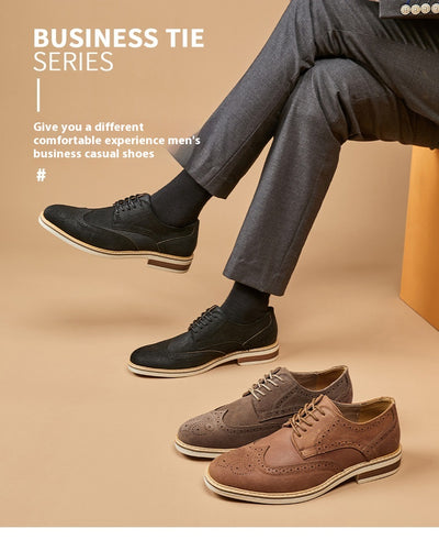 Zapatos Formales de Gamuza Auténtica para Hombre - Estilo Brogue Ejecutivo - Image 10