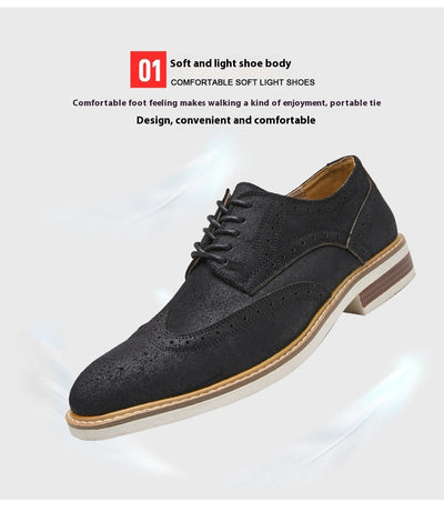 Zapatos Formales de Gamuza Auténtica para Hombre - Estilo Brogue Ejecutivo - Image 13