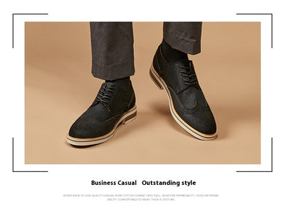 Zapatos Formales de Gamuza Auténtica para Hombre - Estilo Brogue Ejecutivo - Image 14