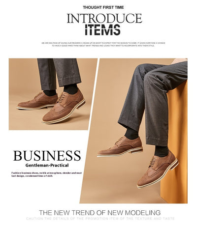 Zapatos Formales de Gamuza Auténtica para Hombre - Estilo Brogue Ejecutivo - Image 17