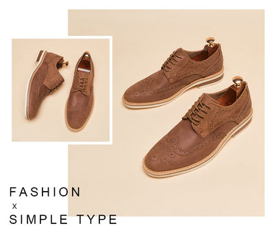Zapatos Formales de Gamuza Auténtica para Hombre - Estilo Brogue Ejecutivo - Image 19