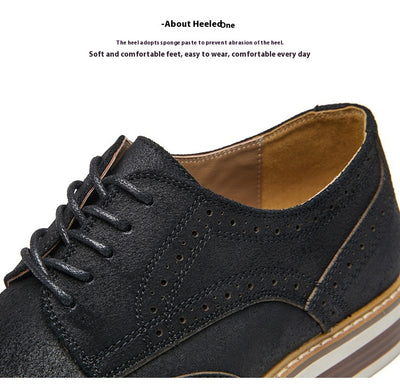 Zapatos Formales de Gamuza Auténtica para Hombre - Estilo Brogue Ejecutivo - Image 20