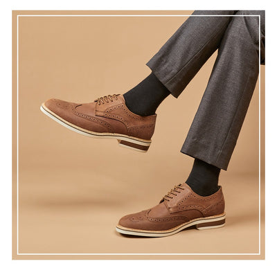 Zapatos Formales de Gamuza Auténtica para Hombre - Estilo Brogue Ejecutivo - Image 21
