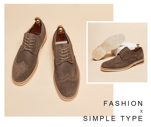 Zapatos Formales de Gamuza Auténtica para Hombre - Estilo Brogue Ejecutivo - Image 22